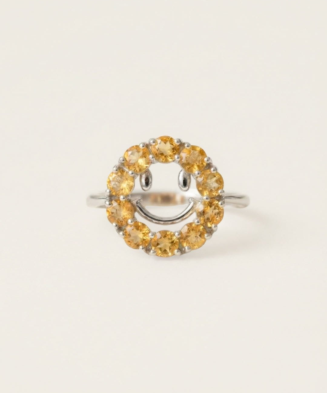 Smiley Ring (Citrine) - Love Estella
