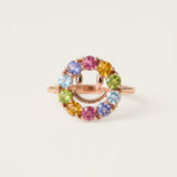 Smiley Ring (Semi - Precious Gems) - Love Estella