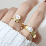 Snake Zodiac MOP Ring - Love Estella