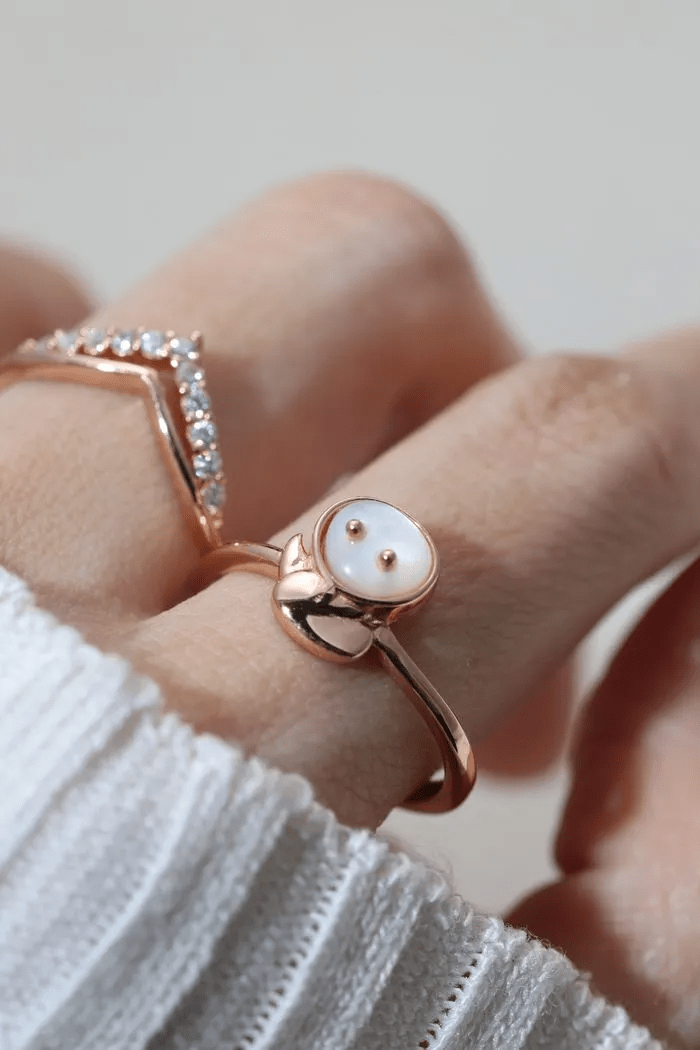 Snake Zodiac MOP Ring - Love Estella