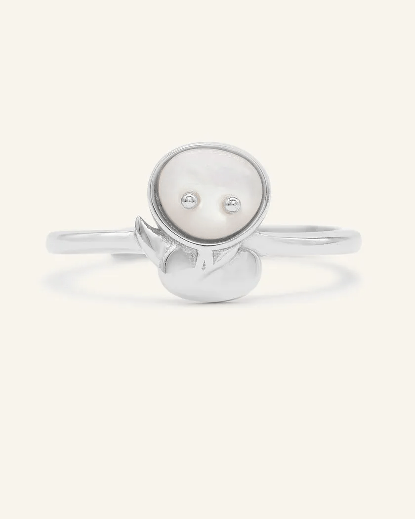 Snake Zodiac MOP Ring - Love Estella