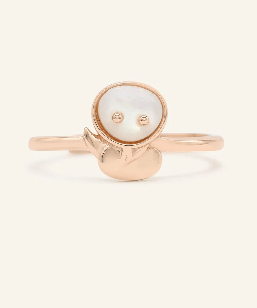 Snake Zodiac MOP Ring - Love Estella