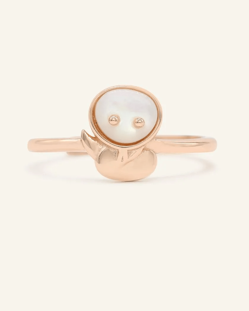 Snake Zodiac MOP Ring - Love Estella