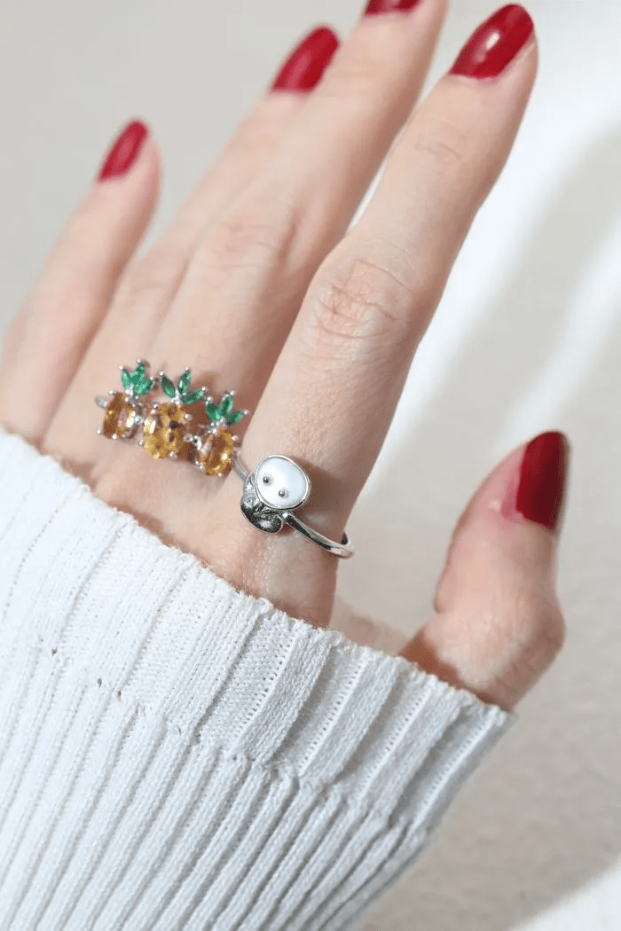 Snake Zodiac MOP Ring - Love Estella