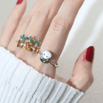 Snake Zodiac MOP Ring - Love Estella