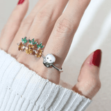 Snake Zodiac MOP Ring - Love Estella