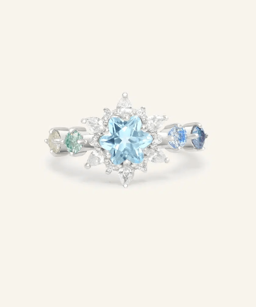 Snowflake Cut Ring - Love Estella