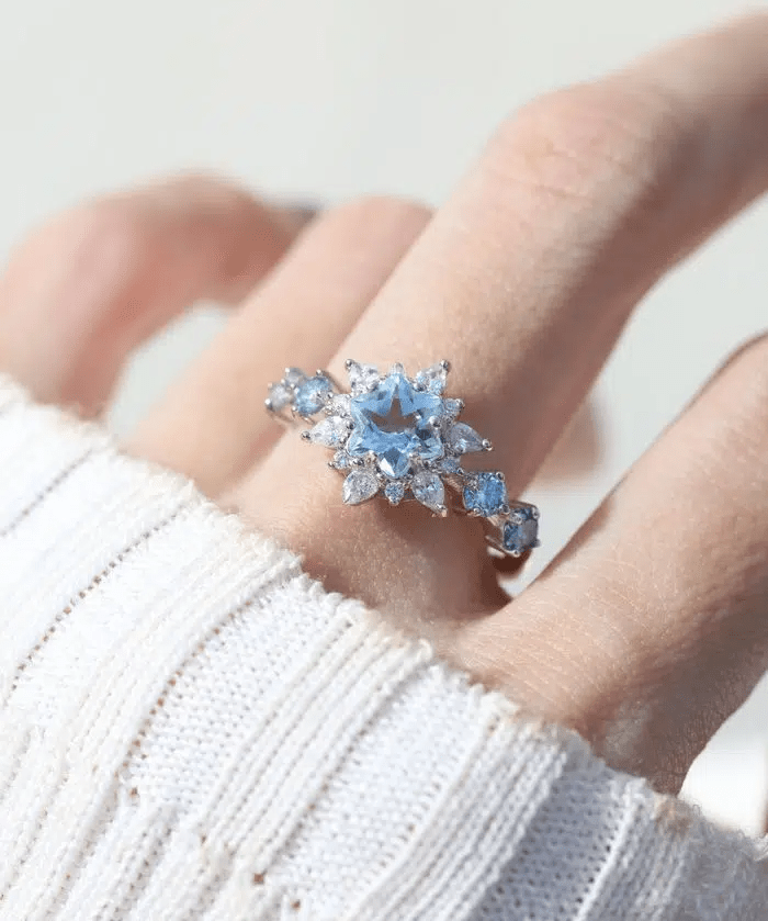 Snowflake Cut Ring - Love Estella