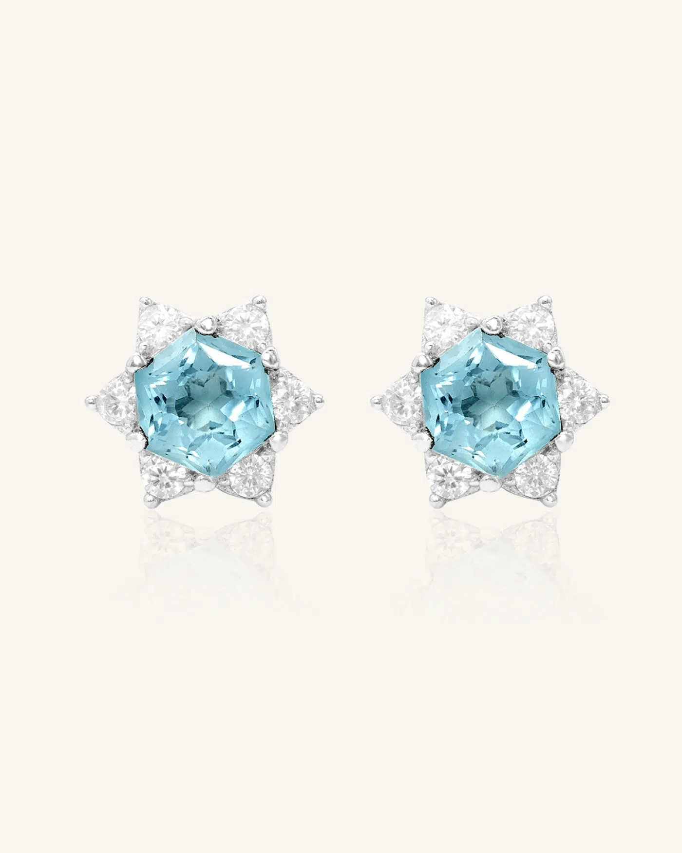 Snowflake Cut Studs - Love Estella