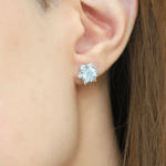 Snowflake Cut Studs - Love Estella