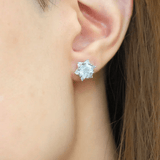 Snowflake Cut Studs - Love Estella