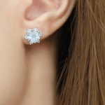 Snowflake Cut Studs - Love Estella