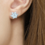 Snowflake Cut Studs - Love Estella