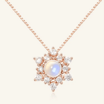 Snowflake Moonstone Necklace - Love Estella