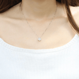 Snowflake Moonstone Necklace - Love Estella