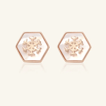 Snowflake Mother of Pearl Studs - Love Estella