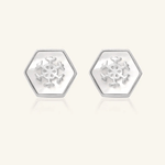 Snowflake Mother of Pearl Studs - Love Estella