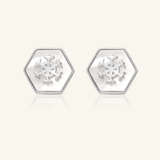 Snowflake Mother of Pearl Studs - Love Estella