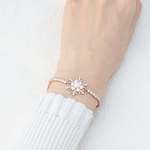 Snowflake Pearl Tennis Bracelet - Love Estella