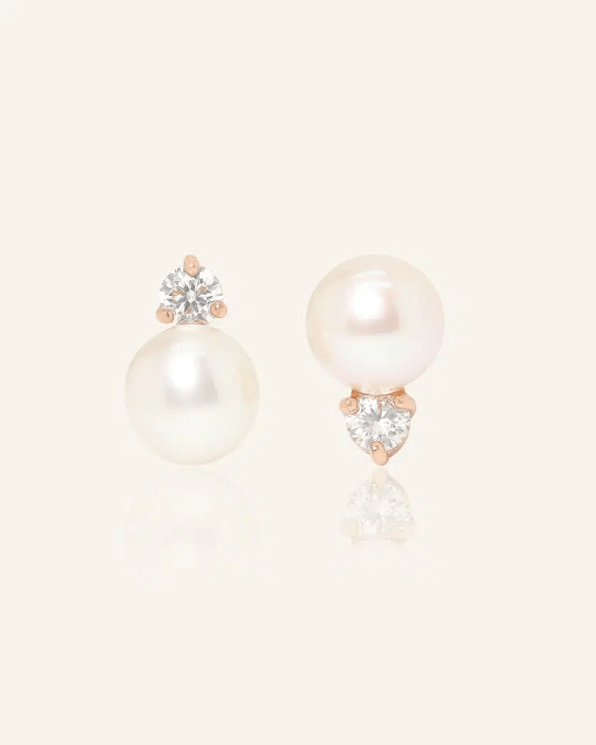 Sparkle Pearl Studs by Elate - Love Estella