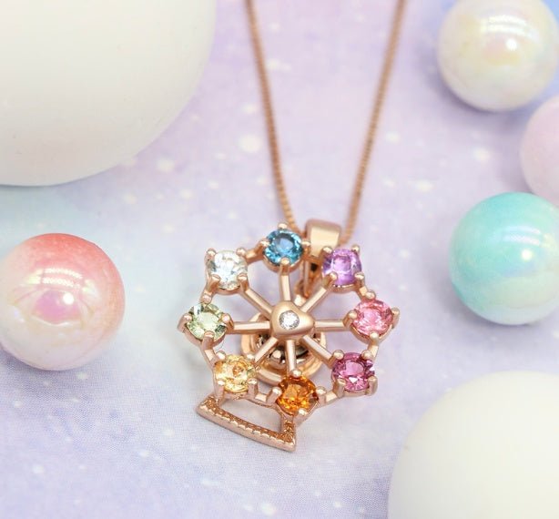 Spinning Ferris Wheel Necklace - Love Estella