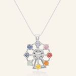 Spinning Ferris Wheel Necklace (Moissanite) - Love Estella