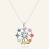 Spinning Ferris Wheel Necklace (Moissanite) - Love Estella