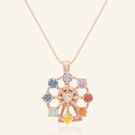 Spinning Ferris Wheel Necklace (Moissanite) - Love Estella