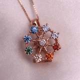 Spinning Ferris Wheel Necklace (Moissanite) - Love Estella