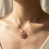 Spinning Ferris Wheel Necklace (Moissanite)