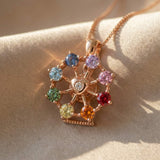 Spinning Ferris Wheel Necklace (Moissanite)