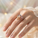 Spinning Ferris Wheel Ring (Moissanite) - Love Estella