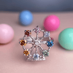 Spinning Ferris Wheel Ring (Moissanite) - Love Estella