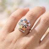 Spinning Ferris Wheel Ring (Moissanite) - Love Estella