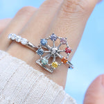 Spinning Ferris Wheel Ring (Moissanite) - Love Estella