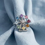 Spinning Ferris Wheel Ring (Semi - Precious Gems) - Love Estella
