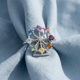 Spinning Ferris Wheel Ring (Semi - Precious Gems) - Love Estella
