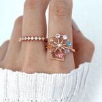 Spinning Ferris Wheel Ring (Semi - Precious Gems) - Love Estella