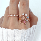 Spinning Ferris Wheel Ring (Semi - Precious Gems) - Love Estella
