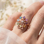 Spinning Ferris Wheel Ring (Semi - Precious Gems) - Love Estella