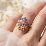 Spinning Ferris Wheel Ring (Semi - Precious Gems) - Love Estella