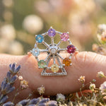 Spinning Ferris Wheel Ring (Semi - Precious Gems) - Love Estella