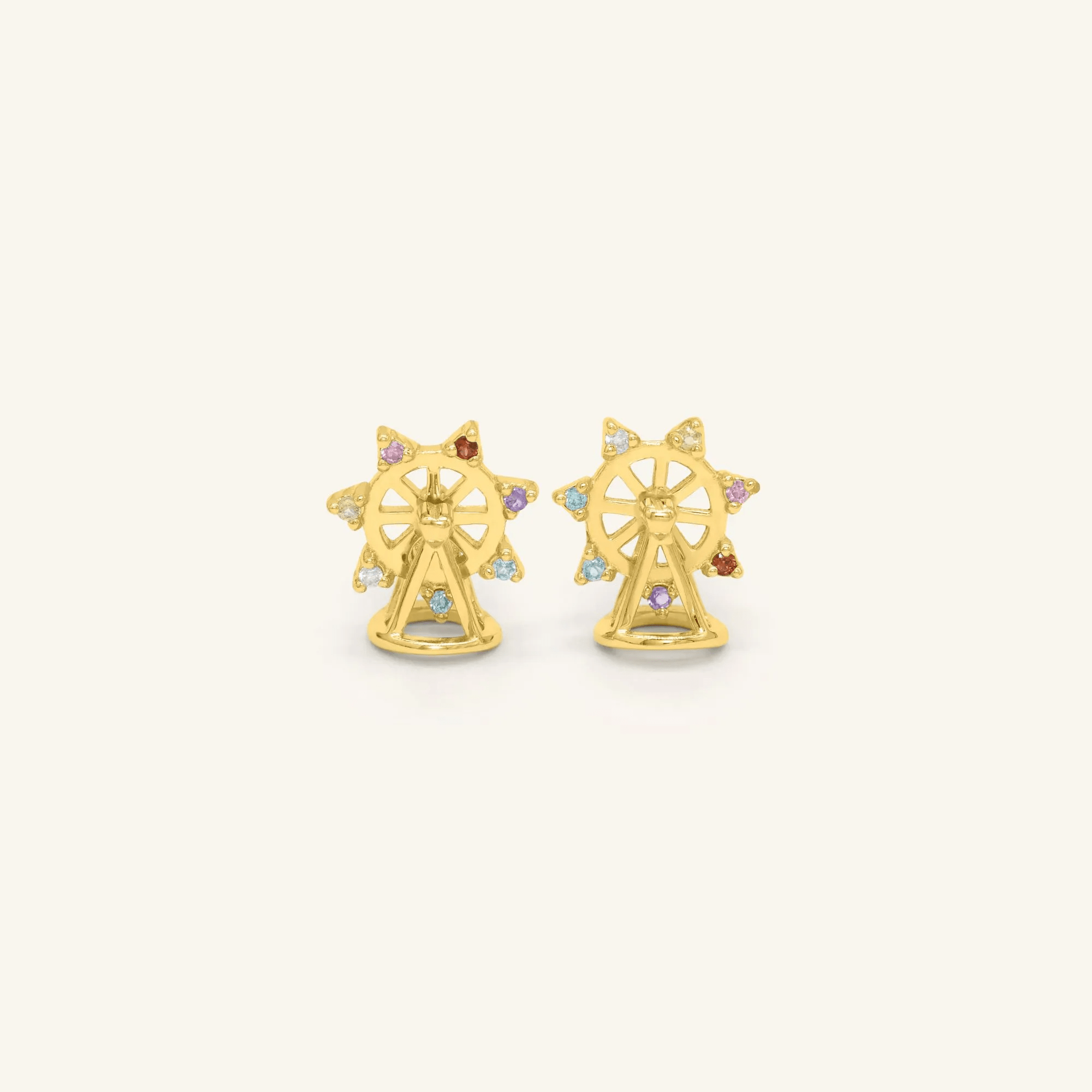 Spinning Ferris Wheel Studs - Love Estella