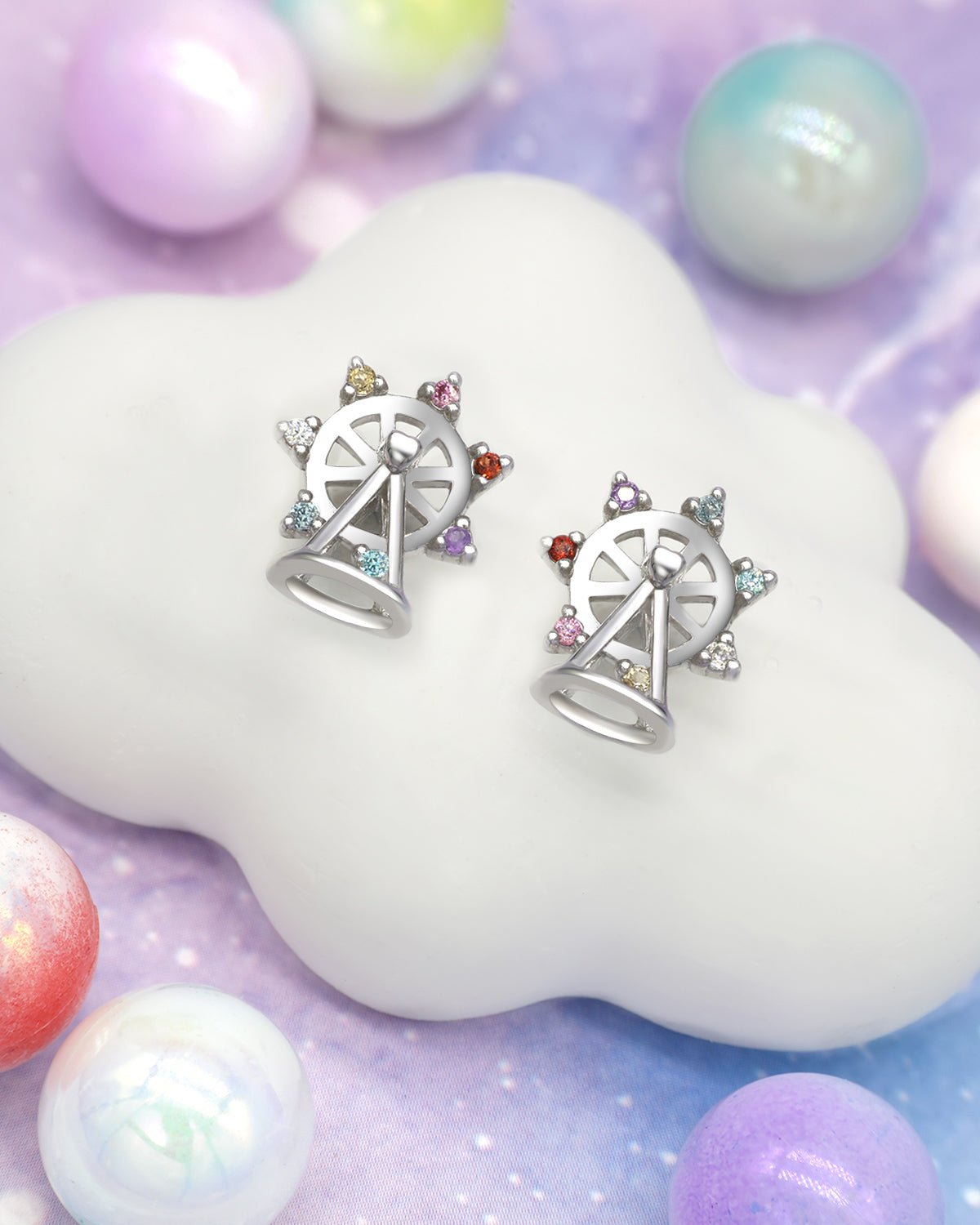 Spinning Ferris Wheel Studs - Love Estella