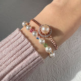 Spinning Freshwater Pearl Bracelet - Love Estella