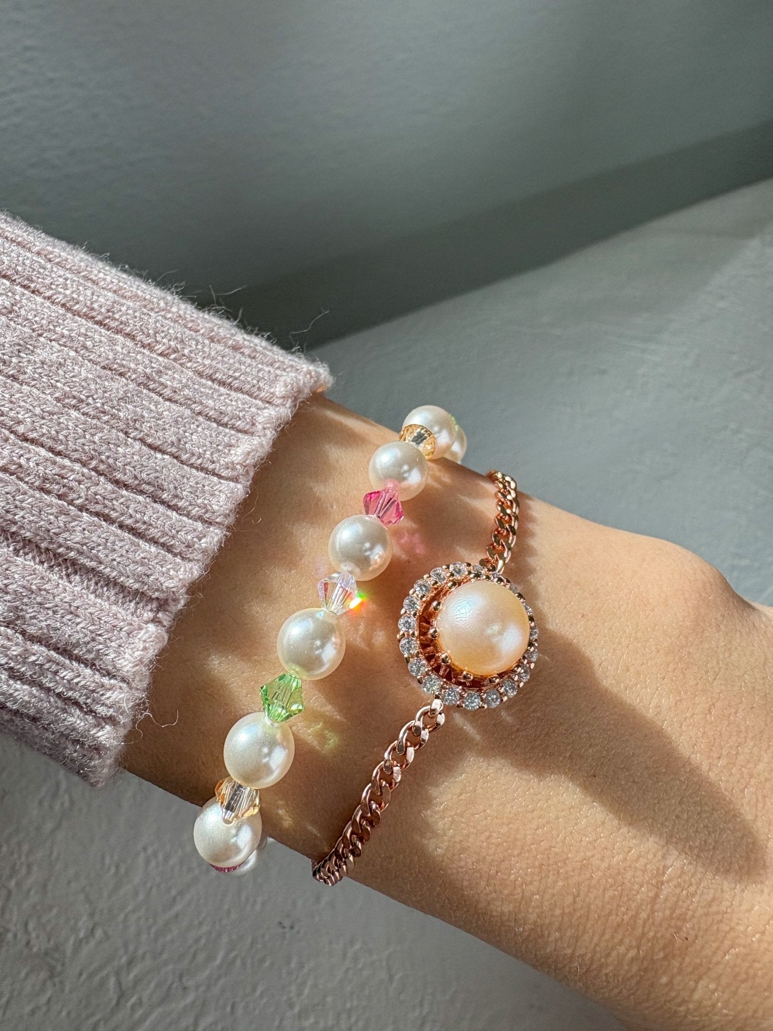 Spinning Freshwater Pearl Bracelet - Love Estella
