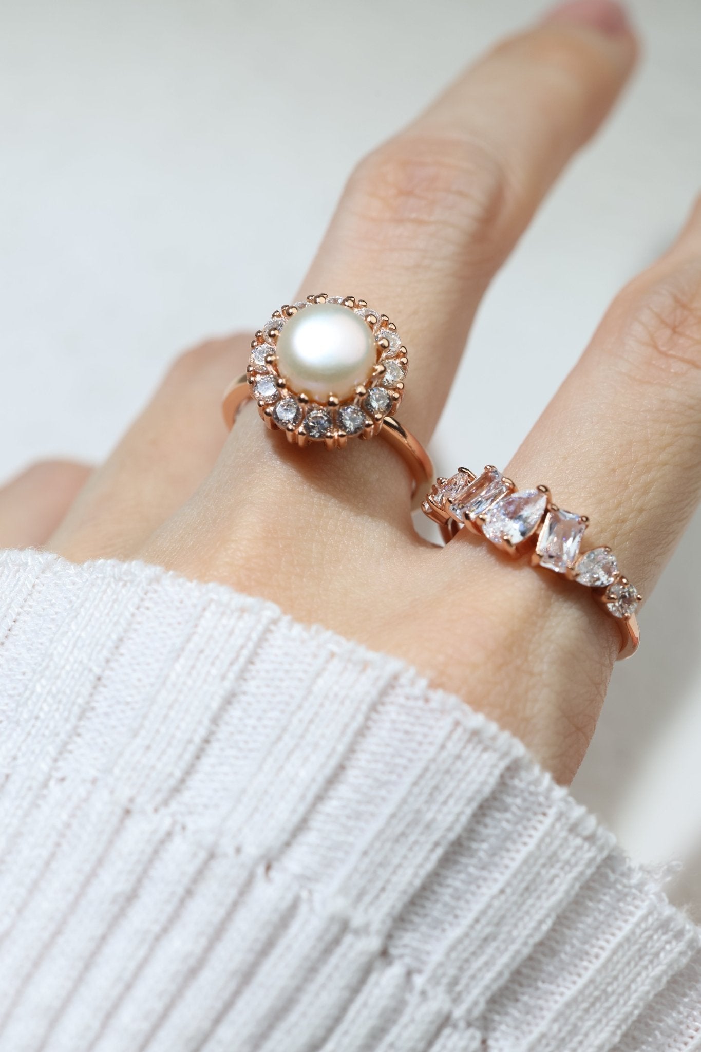 Spinning Freshwater Pearl Ring - Love Estella
