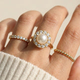 Spinning Freshwater Pearl Ring
