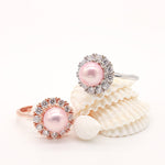 Spinning Freshwater Pink Pearl Ring - Love Estella
