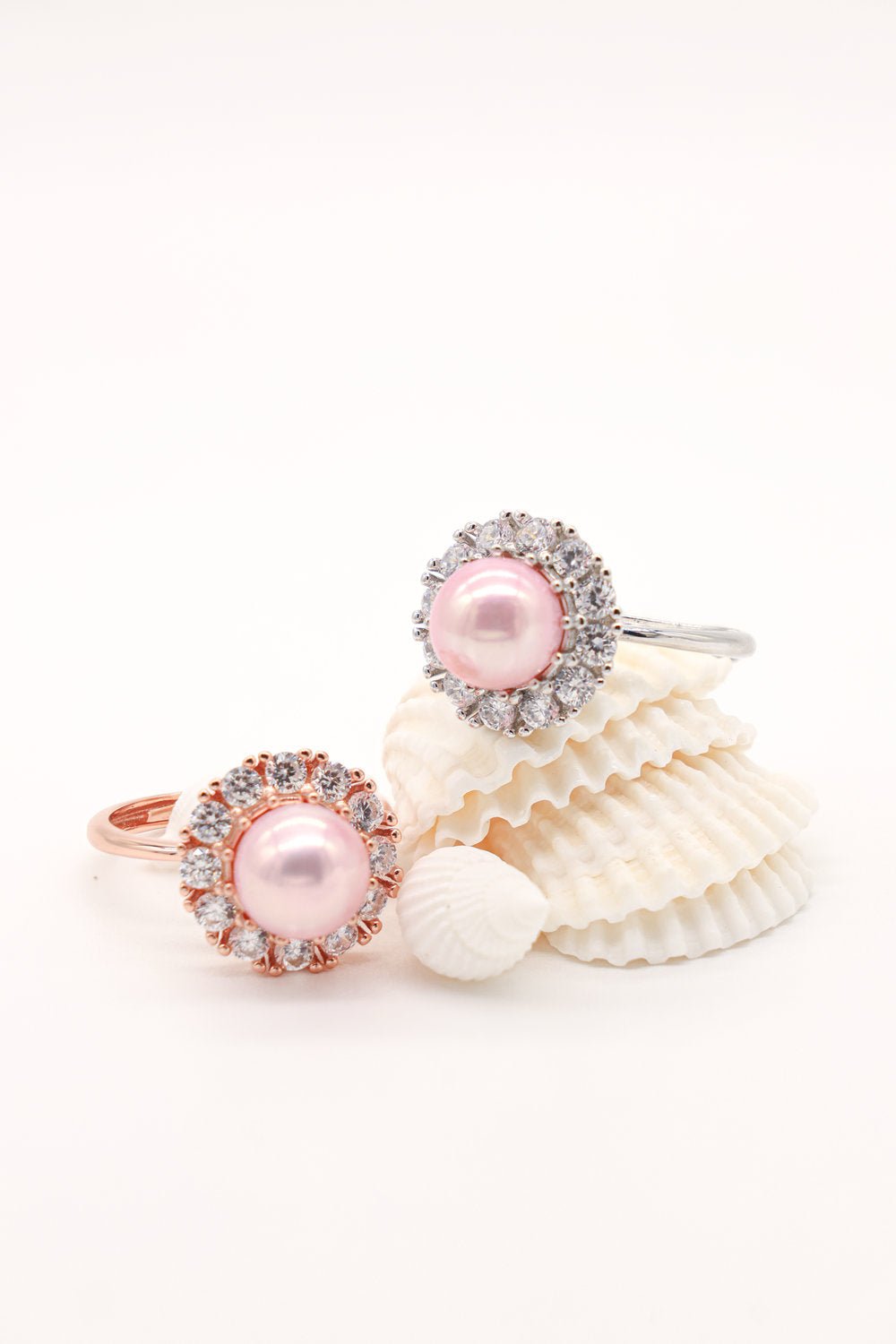 Spinning Freshwater Pink Pearl Ring - Love Estella